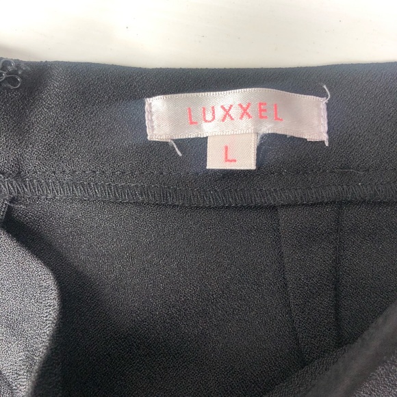 Luxxel Womens Black Dress Shorts Large - Picture 7 of 8